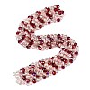 Electroplate Transparent Glass Beads Strands EGLA-Q135-8MM-C11-2