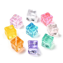 Square Transparent Resin Ice Cubes RESI-C034-03