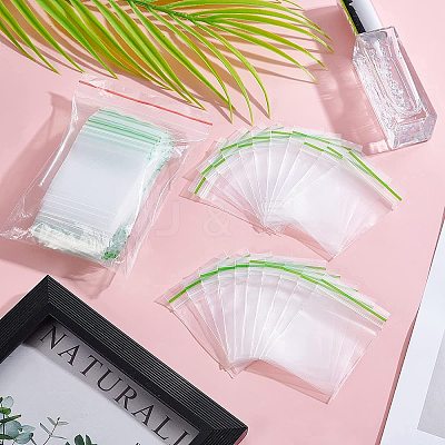 500PCS Plastic Resealable Packaging Bags OPP-OC0001-02-1
