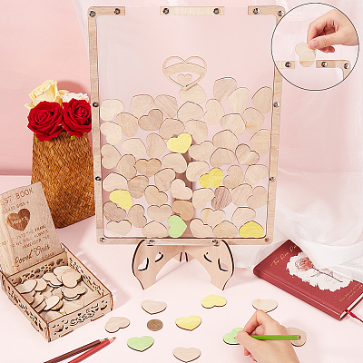 Wedding Guest Book AJEW-WH20020-026A-1