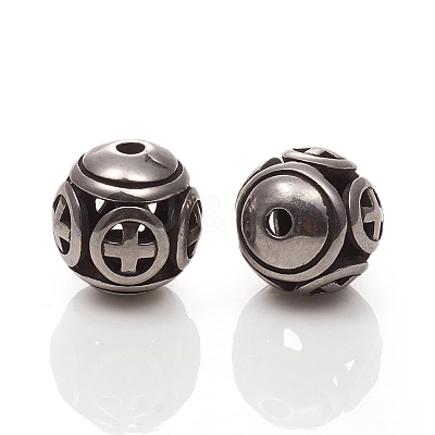 304 Stainless Steel Beads STAS-I134-01AS-1