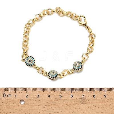 Brass Rolo Chains Bracelets BJEW-B145-04G-1