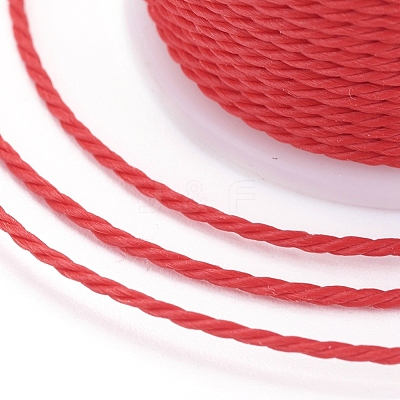 Round Waxed Polyester Cord YC-G006-01-1.0mm-15-1
