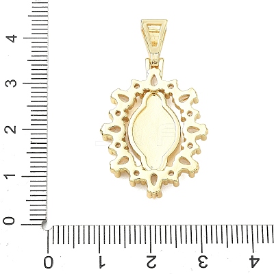 Religion Brass Pave Cubic Zirconia Pendants CU-CBA83A6-01C-G04-1