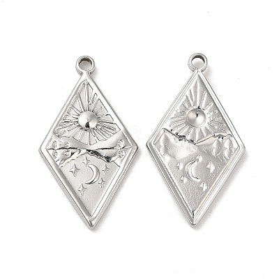 Non-Tarnish 304 Stainless Steel Pendants LS-STAS-L020-038P-1
