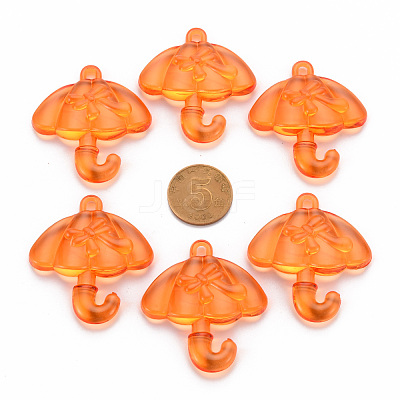 Transparent Acrylic Pendants TACR-T024-01B-921-1