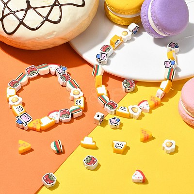 200Pcs 8 Styles Handmade Polymer Clay Beads CLAY-CJ0001-88-1