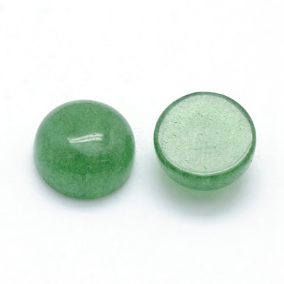 Natural Jade Cabochons G-P393-R21-6mm-1