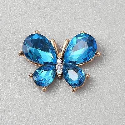 Light Gold Alloy Rhinestone Cabochons FIND-WH0173-340F-1