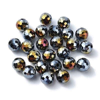 AB Color Plated Glass Beads EGLA-P059-02A-AB28-1