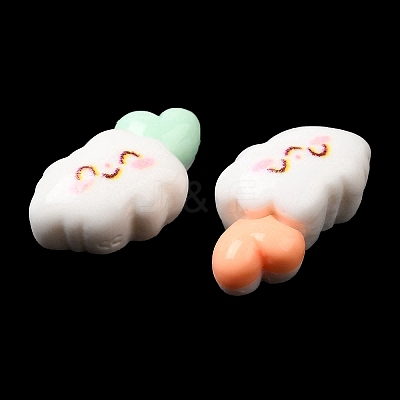 Cartoon Opaque Resin Cabochons RESI-C039-04E-1