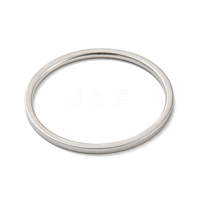 Non-Tarnish 304 Stainless Steel Simple Plain Band Finger Ring for Women Men RJEW-F152-05P-C-1