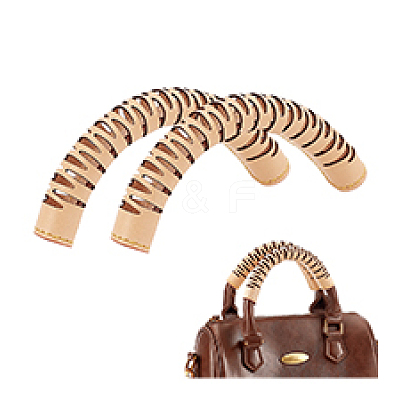 Cowhide Bag Handle Protective Sleeves AJEW-WH0766-80A-1