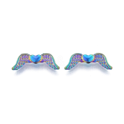 Rack Plating Alloy Beads FIND-B010-07MC-1