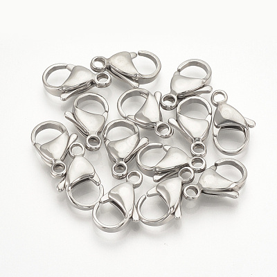 Tarnish Resistant 304 Stainless Steel Lobster Claw Clasps STAS-T029-9-1