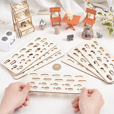 Wooden Foot Pads DIY-WH0021-57-1