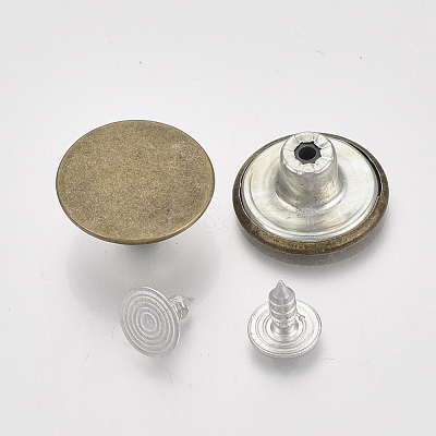 Iron Button Pins for Jeans BUTT-Q044-01AB-1
