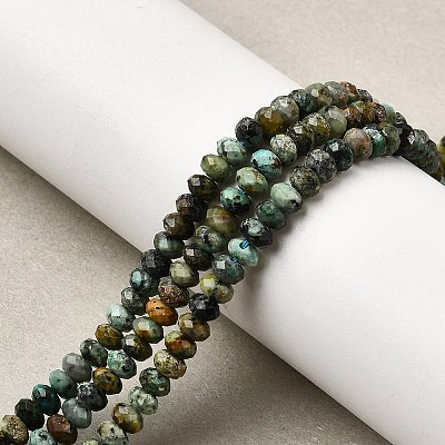 Natural African Turquoise(Jasper) Beads Strands G-F717-02B-01-1