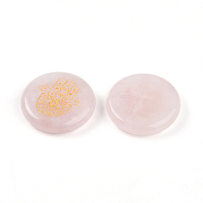Natural Rose Quartz Cabochons G-N345-06G-1