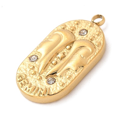 304 Stainless Steel Pendants LS-STAS-F349-03G-05-1