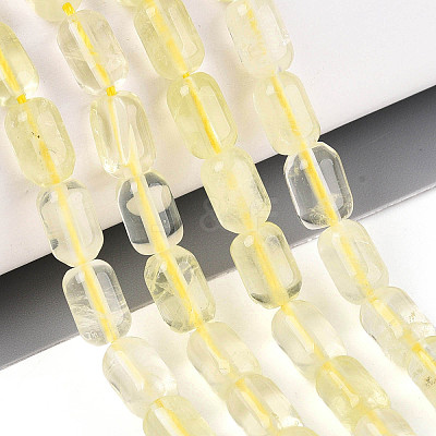 Natural Lemon Quartz(Heated) Beads Strands G-G980-52B-1
