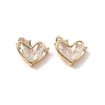 Brass Micro Pave Cubic Zirconia Pendants KK-A259-18G-02-1