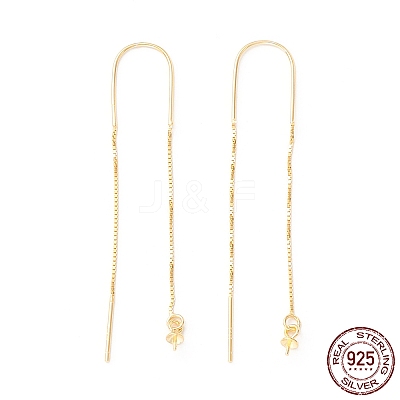 925 Sterling Silver Ear Thread with Peg Bails STER-P047-12G-1