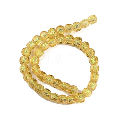 Handmade Foil Lampwork Beads Strands FOIL-K003-05F-1