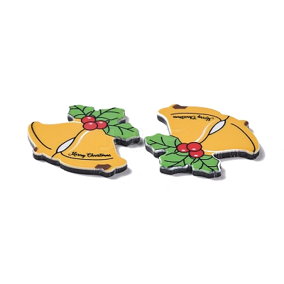 Christmas Style Printed Acrylic Cabochons MACR-O045-01E-1