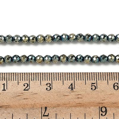 Electroplate Non-magnetic Synthetic Hematite Beads Strands G-L487-C-21-1