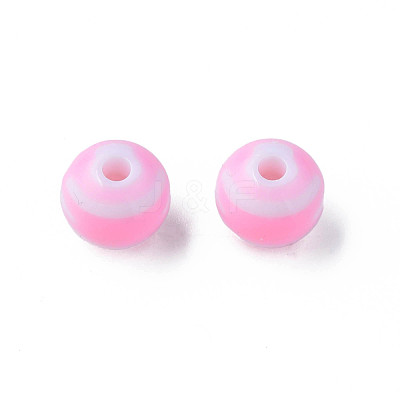 Opaque Striped Acrylic Beads MACR-S373-27A-05-1