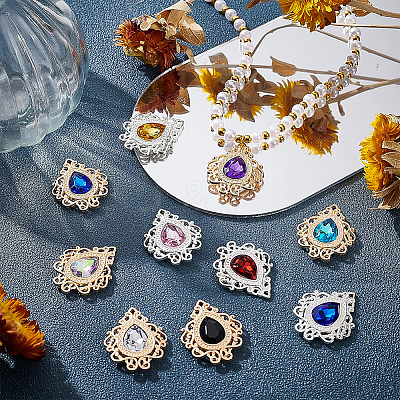 40Pcs 20 Style Zinc Alloy Cabochons FIND-BC0003-18-1