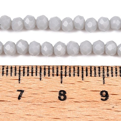 Opaque Solid Color Imitation Jade Glass Beads Strands EGLA-A044-P3mm-D19-1