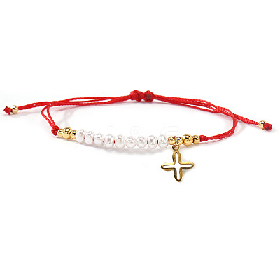 304 Stainless Steel Cross Charm Bracelets LS-NZ8647-4-1