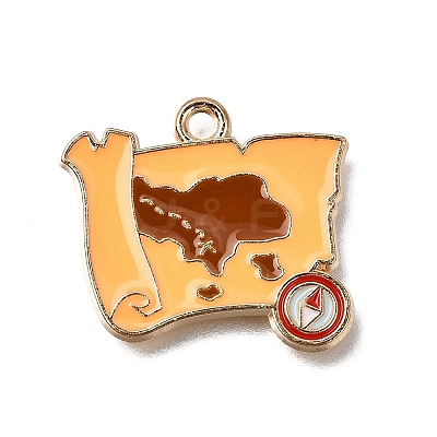 Alloy with Enamel Pendants AL-CBA9E11-03KCG-02-1