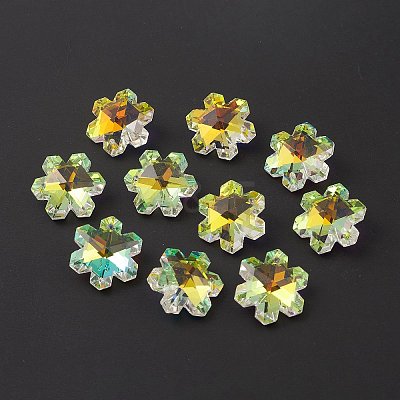 Electroplate Transparent Glass Pendants LS-GLAA-A008-05C-1