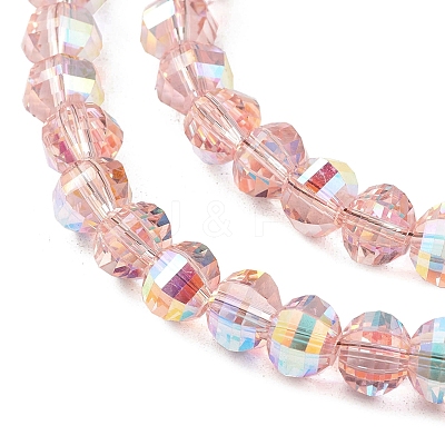 Electroplate Glass Beads Strands EGLA-K015-11A-1