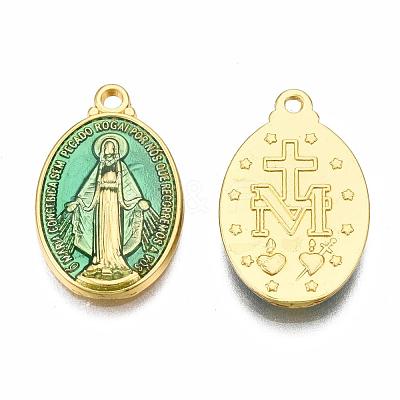 Brass Enamel Pendants KK-S345-179-T-1