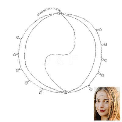 1Pc Alloy Rhinestone Wedding Bridal Headbands OHAR-HY0001-04P-1
