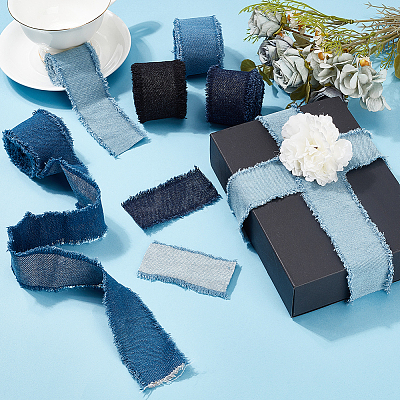 5Pcs 5 Colors Cotton Ribbon OCOR-CY0004-88-1