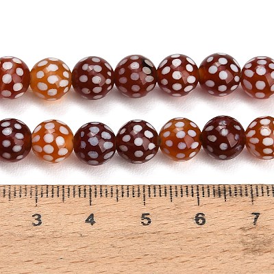 Tibetan Style dZi Beads Strands GG-NH0001-A01-8MM-1