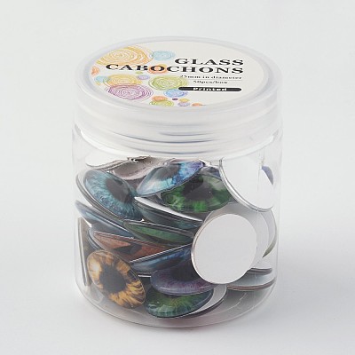 Glass Cabochons GGLA-JP0003-13-1
