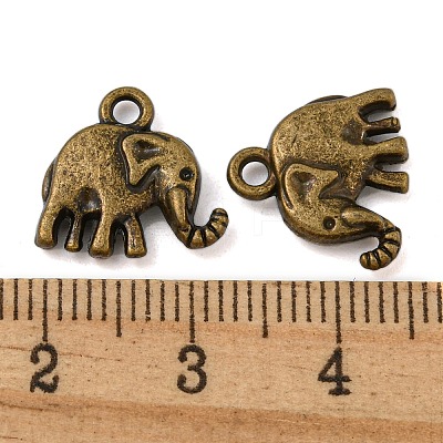 Tibetan Style Alloy Charms TIBEP-S319-074AB-NR-1
