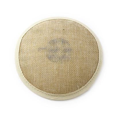 Cotton & Felt Round Fascinator Hat Base for Millinery AJEW-WH0342-56B-1