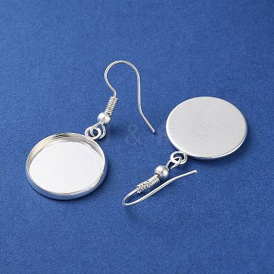 Rack Plating Iron Earring Hooks EJEW-D091-01D-S-1