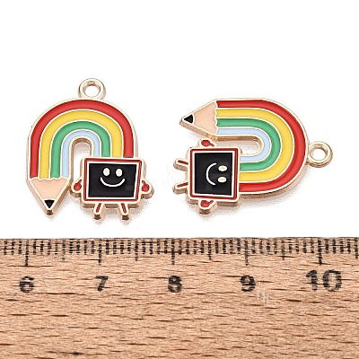 Alloy Enamel Pendants ENAM-Q004-01KCG-05-1