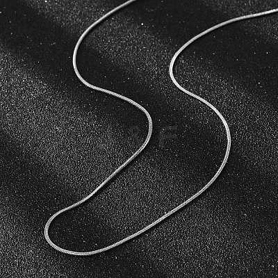 Tarnish Resistant 304 Stainless Steel Snake Chains Necklaces STAS-F094-24P-1