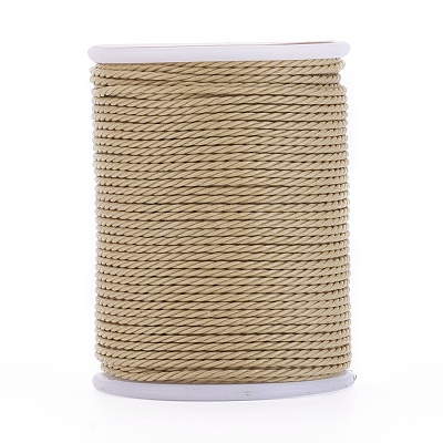 Round Waxed Polyester Cord X-YC-G006-01-1.0mm-20-1