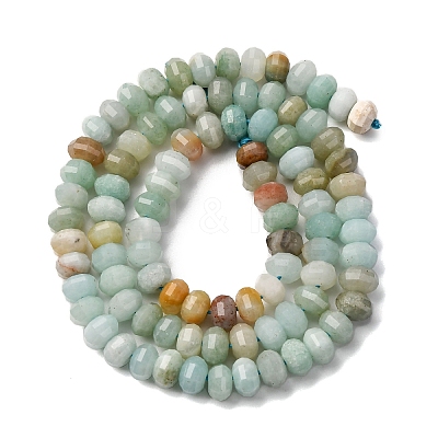 Natural Flower Amazonite Beads Strands G-P587-D08-01-1