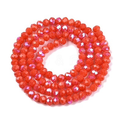 Electroplate Opaque Solid Color Glass Beads Strands LS-EGLA-A044-P3mm-L03-1